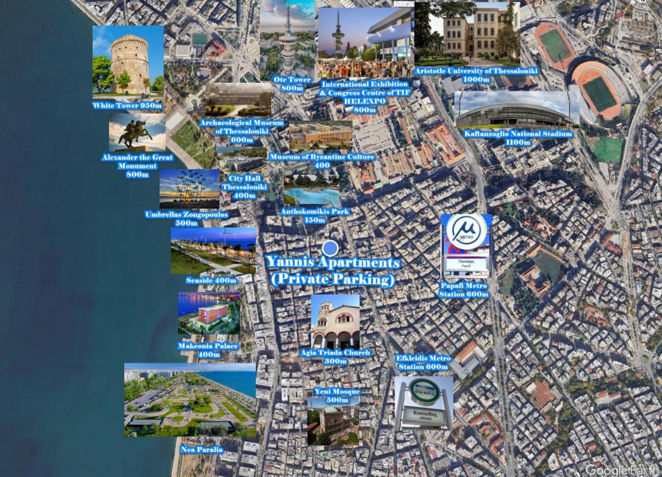 Yannis Apartments - Stylish Stay With High-Speed Wi-Fi Tessalónica Exterior foto